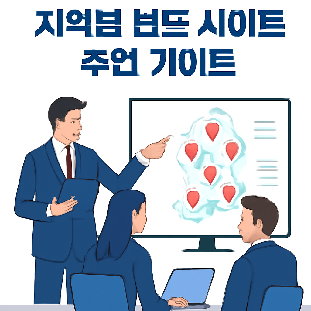 지역별 보도 사이트 추천 가이드 이미지